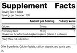 Antronex®, 180 Tablets, Rev 04 Supplement Facts