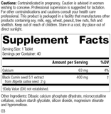 Black Cumin Seed Forte, 40 Tablets, Rev 03 Supplement Facts