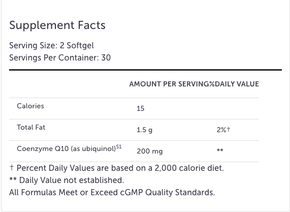 CoQmax Ubiquinol by Xymogen