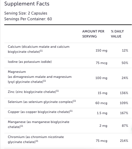 MinRex Multi Mineral Formula by Xymogen