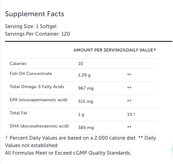 OmegaPure 900 EC Fish Oil by Xymogen