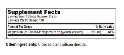 Magnesium Glycinate Powder by SFI Health (formerly Klaire Labs)