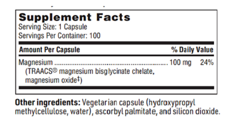 Magnesium Glycinate Complex by SFI Health (formerly Klaire Labs)