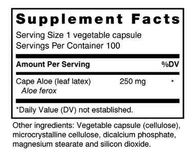 Cape Aloe 100 caps by Energique