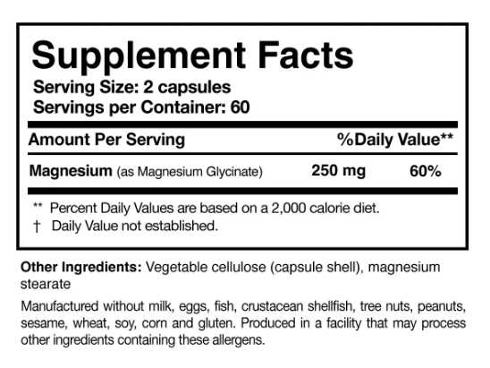 Magnesium Glycinate by Researched Nutritionals