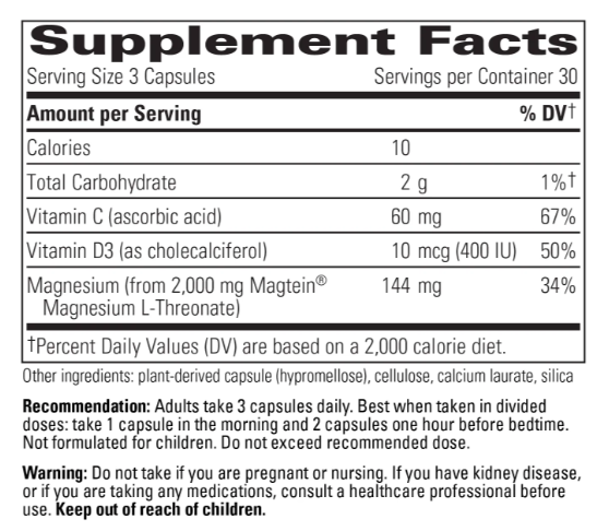 Magtein L-Threonate Plus by Integrative Therapeutics