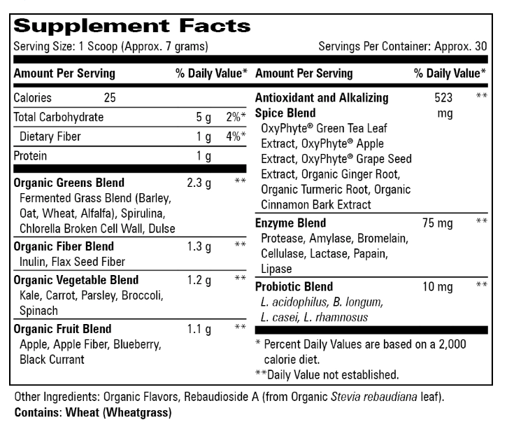 Alkalizing Greens Blend by Progressive Labs