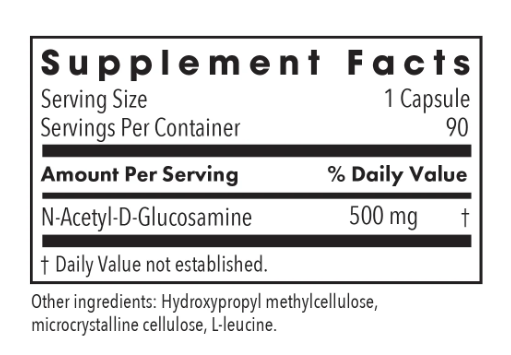 N-Acetyl Glucosamine (NAG) by Allergy Research Group 90ct