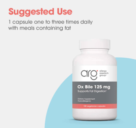 Ox Bile 125mg by Allergy Research