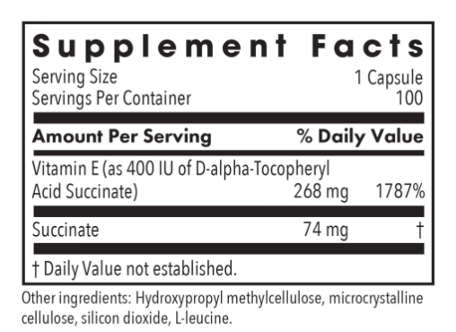 Vitamin E Succinate by Allergy Research Group