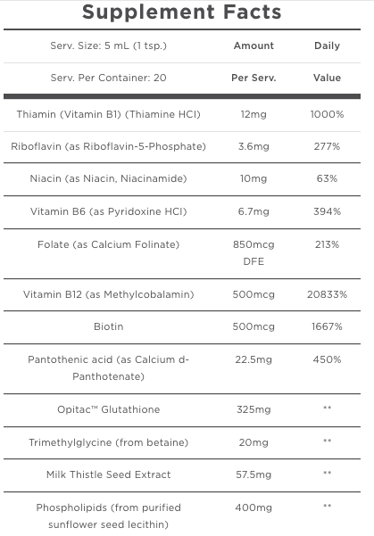 Liposomal Glutathione Complex by Quicksilver Scientific