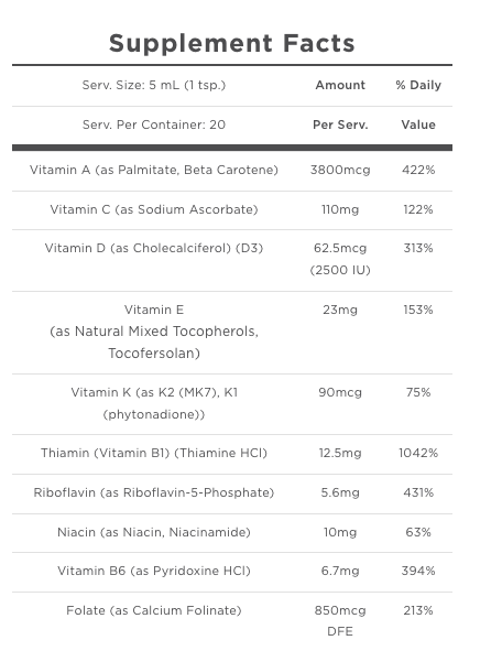 Liposomal Ultra Vitamin by Quicksilver Scientific