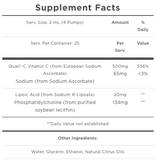 Liposomal Vitamin C with R-Lipoic Acid by Quicksilver Scientific