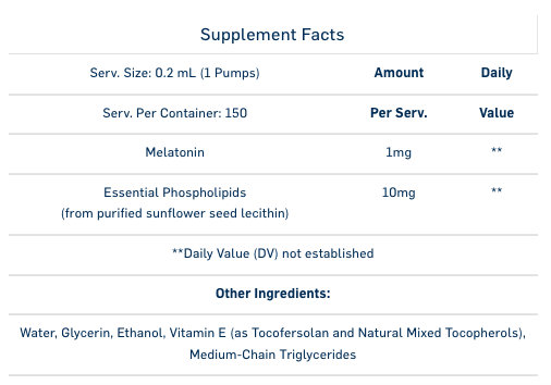 Liposomal Melatonin by Quicksilver Scientific