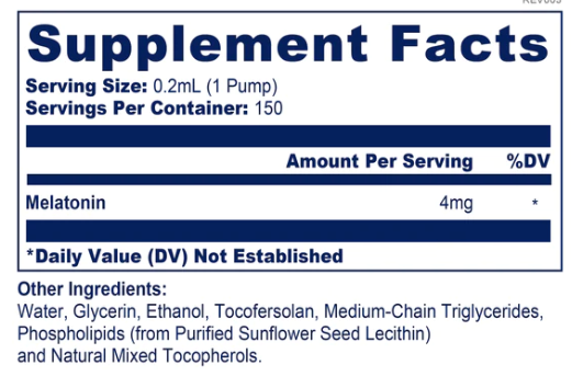 Liposomal Melatonin by BioPure