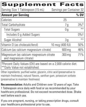 Liquid Calcium Magnesium (2:1) by Integrative Therapeutics