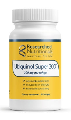 Ubiquinol Super 200 by Researched Nutritionals