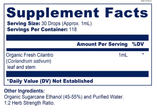 Cilantro Tincture by Biopure