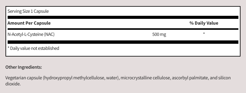 N-Acetyl-L-Cysteine by SFI Health (formerly Klaire Labs)