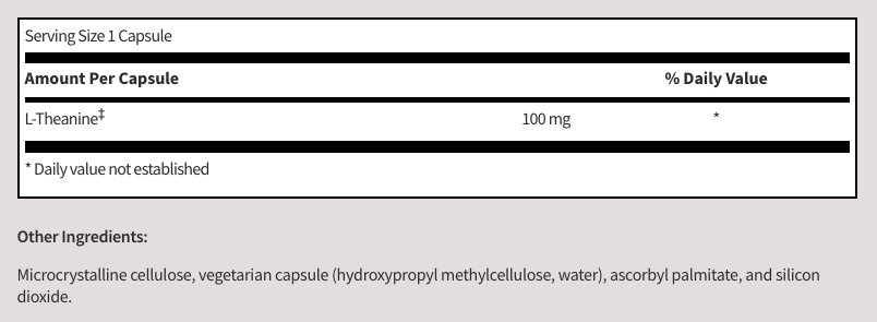 L-Theanine by SFI Health (formerly Klaire Labs)