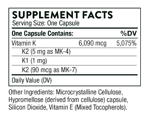 Vitamin K by Thorne Research