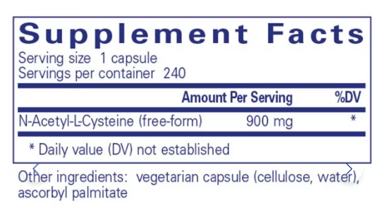 NAC 900mg 240 count by Pure Encapsulations