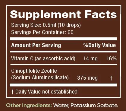 Vitality Release Drops Soluble Zeolite Solution