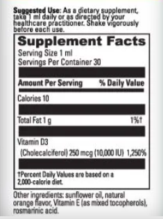 Vitamin D3 10,000 IU by DaVinci Labs