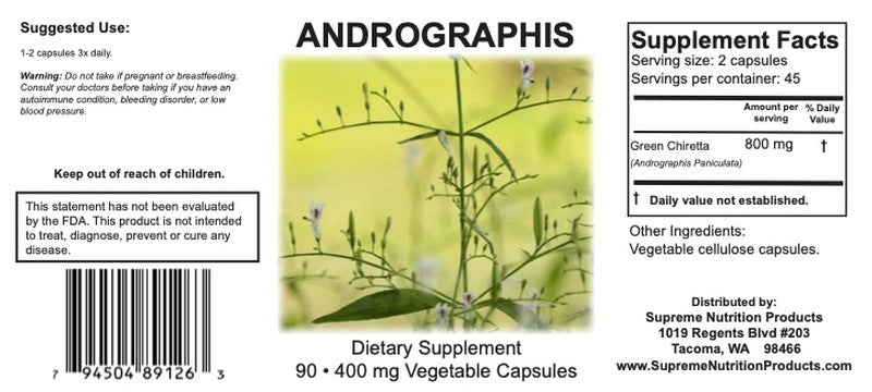 Andrographis by Supreme Nutrition