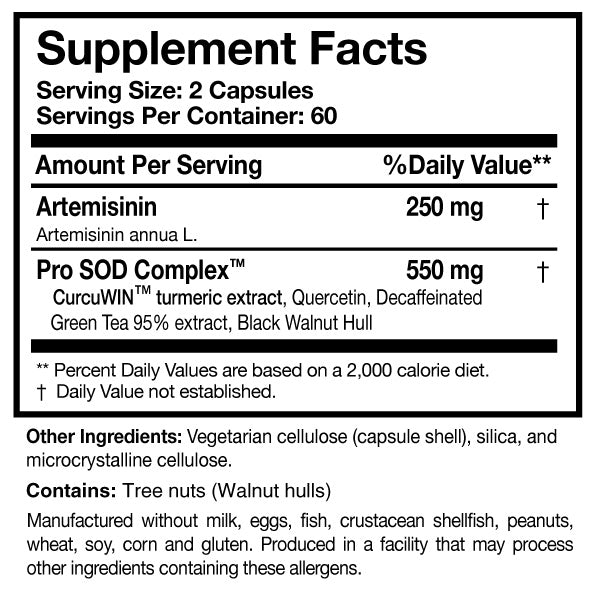 Artemisinin SOD by Researched Nutritionals