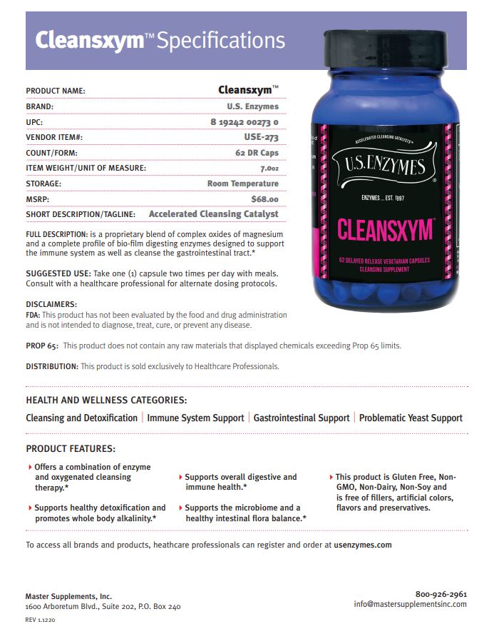 Cleansxym by U.S. Enzymes