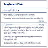 Cranberry/D-Mannose by Pure Encapsulations