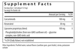 Liposomal Resveratrol Curcumin by Deseret Biologicals