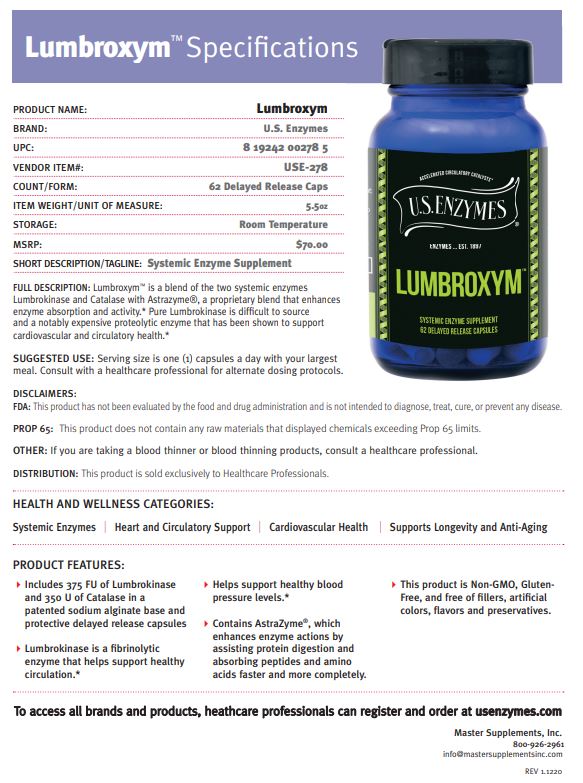 Lumbroxym by U.S. Enzymes