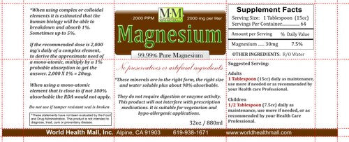 Magnesium 32oz by Mini Minerals