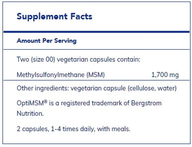 MSM Capsules By Pure Encapsulations