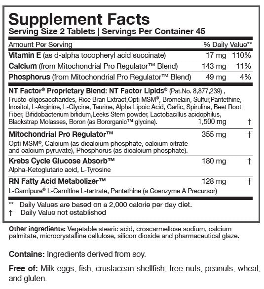 NT Factor Energy by Researched Nutritionals