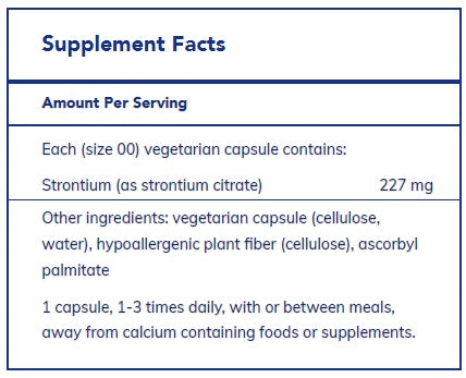 Strontium (citrate) by Pure Encapsulations